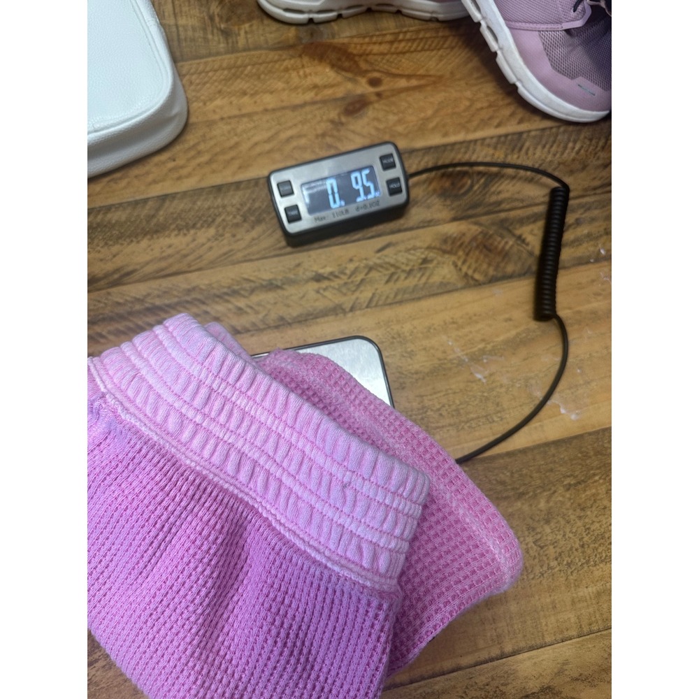 Aerie Pink Waffle Knit Lounge Shorts with Pockets Womens Medium - Picture 9 of 9